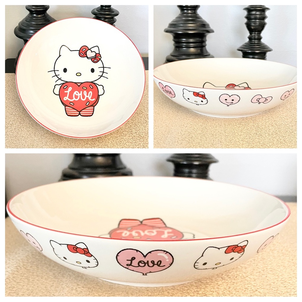 NWT Sanrio HELLO KITTY Large Ramen/Serving Ceramic Bowl
